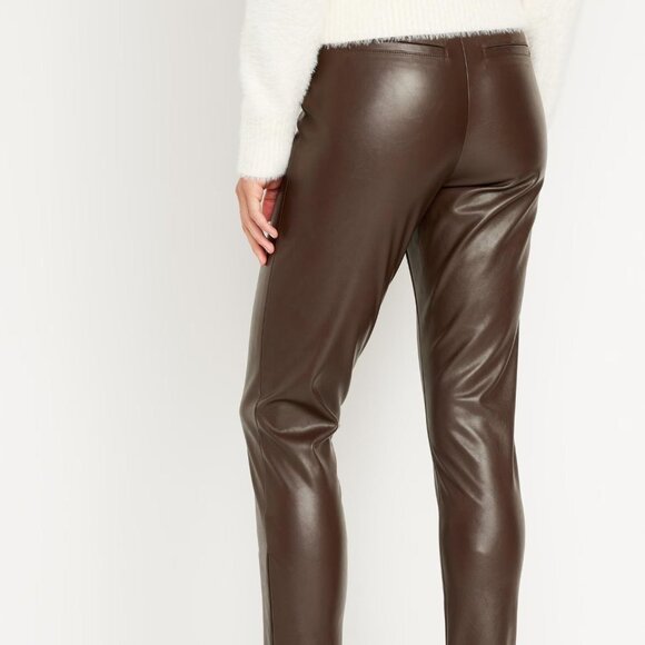 NEW Old Navy Extra High-Waisted Faux-Leather Pants - Picture 2 of 11
